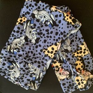 Blue cruella Disney lularoe leggings